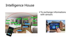 Intelligence House
 To exchange informations
with sensors
 