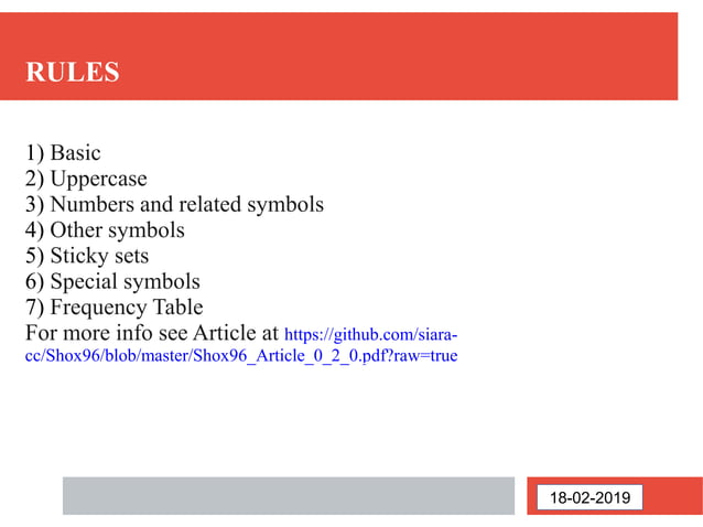 Shox96 - Guaranteed Compression of Printable Short Strings | PPT