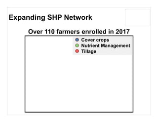 This image cannot currently be displayed.
Over 110 farmers enrolled in 2017
Expanding SHP Network
This image cannot curren...