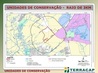 UNIDADES DE CONSERVAÇÃO - RAIO DE 3KM
UNIDADES DE CONSERVAÇÃO
 