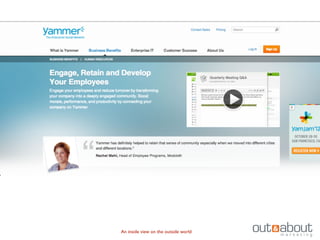 An inside view on the outside world
 