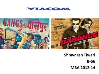 Shravnesh Tiwari
            B-56
   MBA 2012-14
 