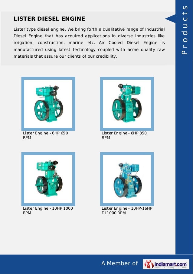 Shree Satya Industries, Rajkot, Lister Diesel Engine