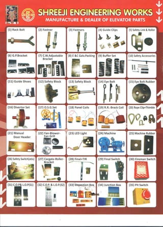 Shreeji Engineering Works, Ahmedabad, Elevator Spare Parts And Accessories