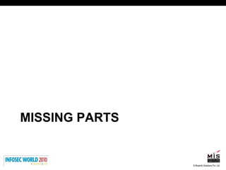 MISSING PARTS 