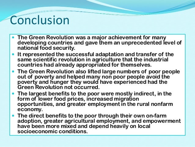 Essay on green revolution