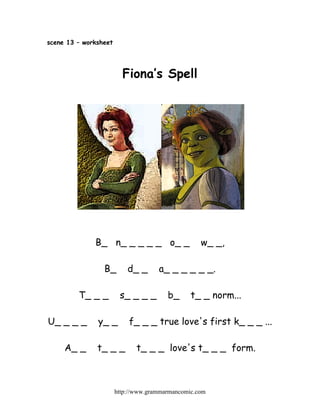Shrek Worksheets.pdf Shrek | PDF