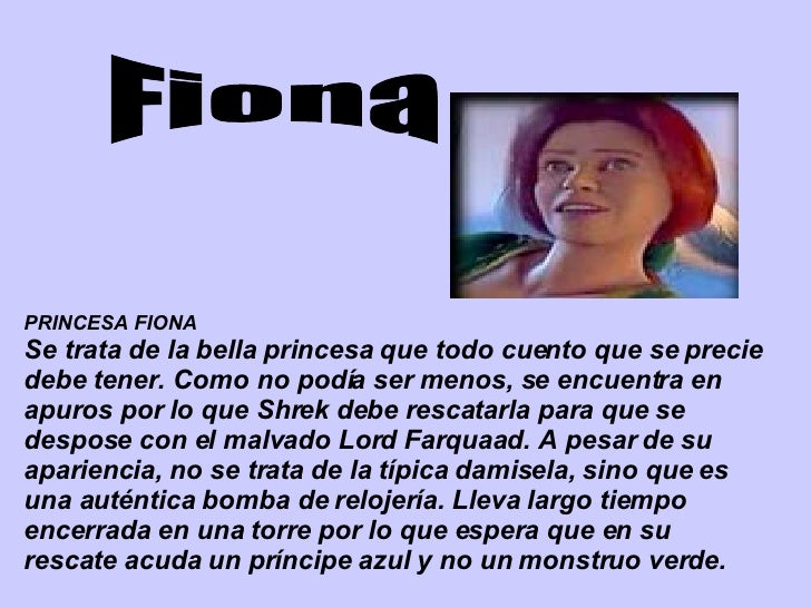 Descripcion de personajes
