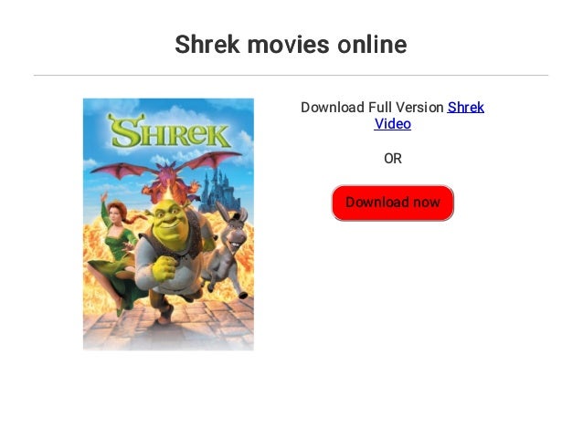 Shrek Movies Online