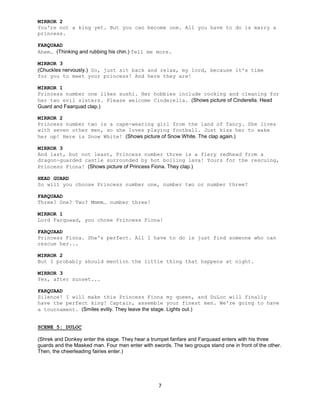 Shrek script[1] | PDF