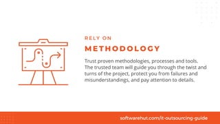 Trust proven methodologies, processes and tools.
The trusted team will guide you through the twist and
turns of the projec...