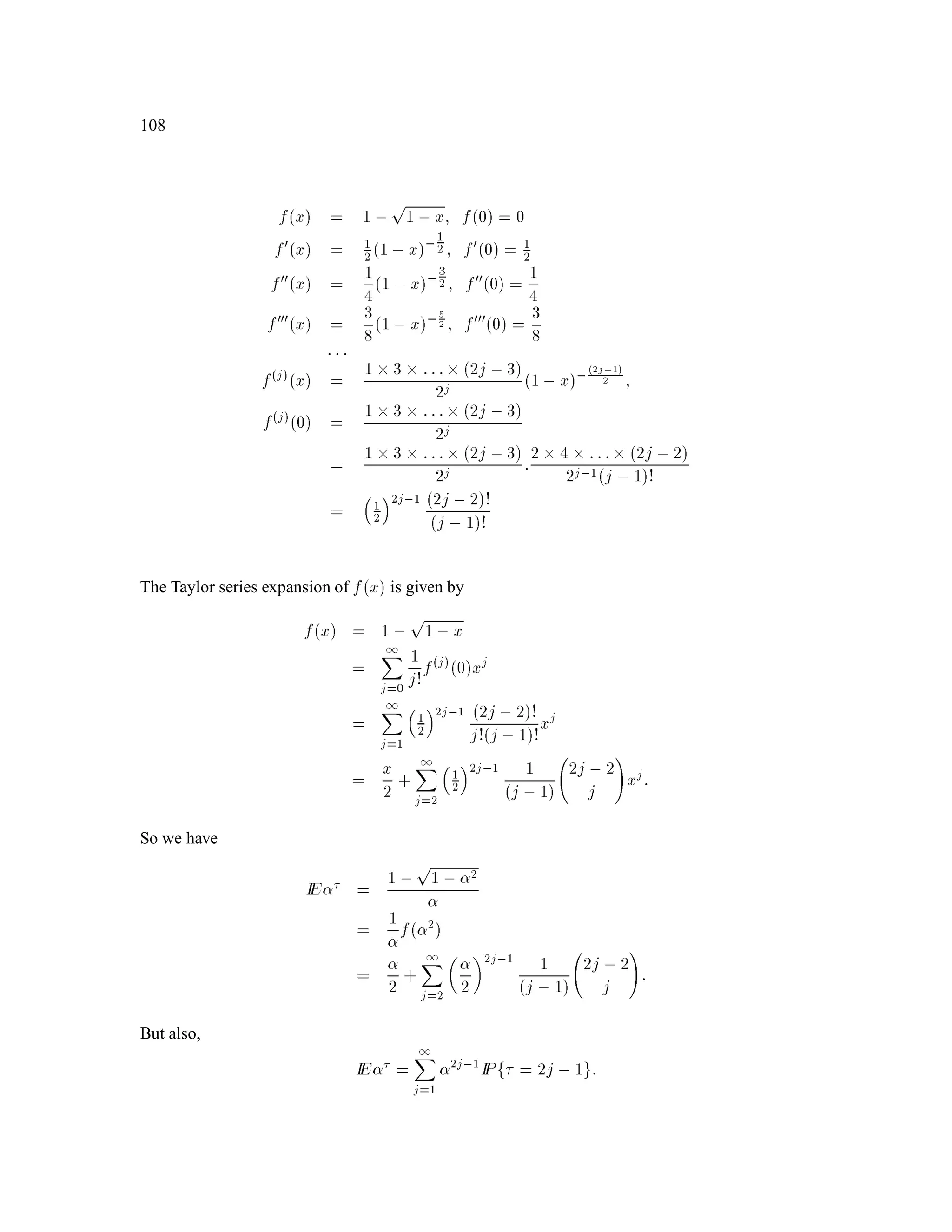 CHAPTER 4. The Markov Property 73
The value of this security at time 50 is
V50 = 1+r50 eIE 1+r,66
V66jF50
= 1+r,16 eIE V66jS50 ;
because the stock price process is Markov. (We are using form (B) of the Markov property here). In other
words, the F50-measurable random variable V50 can be written as
V50!1;::: ;!50 = gS50!1;::: ;!50
for some function g, which we can determine with a bit of work.
4.4 Showing that a process is Markov
Deﬁnition 4.2 (Independence) Let  ;F;P be a probability space, and let G and H be sub- -
algebras of F. We say that G and H are independent if for every A 2 G and B 2 H, we have
IPA B = IPAIPB:
We say that a random variable X is independent of a -algebra G if X, the -algebra generated
by X, is independent of G.
Example 4.4 Consider the two-period binomial model. Recall that F1 is the -algebra of sets determined
by the ﬁrst toss, i.e., F1 contains the four sets
AH
4= fHH;HTg; AT
4= fTH;TTg; ; :
Let H be the -algebra of sets determined by the second toss, i.e., H contains the four sets
fHH;THg;fHT;TTg; ; :
Then F1 and H are independent. For example, if we take A = fHH;HTg from F1 and B = fHH;THg
from H, then IPA B = IPHH = p2
and
IPAIPB = p2
+pqp2
+ pq = p2
p+ q2
= p2
:
Note that F1 and S2 are not independent (unless p = 1 or p = 0). For example, one of the sets in S2 is
f!;S2! = u2
S0g = fHHg. If we take A = fHH;HTg from F1 and B = fHHg from S2, then
IPA B = IPHH = p2
, but
IPAIPB = p2
+ pqp2
= p3
p+ q = p3
:
The following lemma will be very useful in showing that a process is Markov:
Lemma 4.15 (Independence Lemma) Let X and Y be random variables on a probability space
 ;F;P. Let G be a sub- -algebra of F. Assume
 