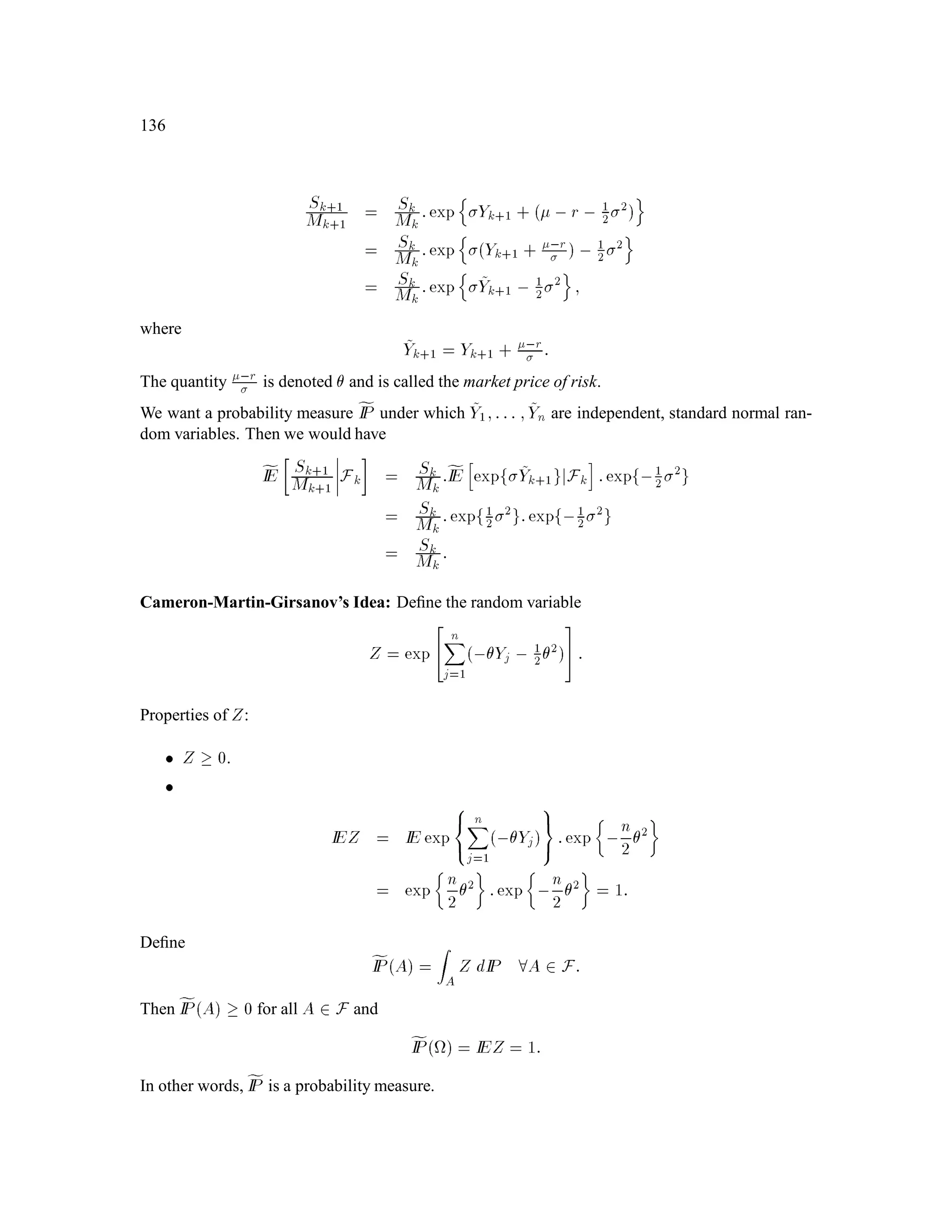 90
Let 0 be a stoppingtime which maximizes V 
0 , i.e., V0 = fIE
h
1+ r, 0
G 0
i
:Because f1 + r,kVkgn
k=0
is a supermartingale, we have from the optional sampling theorem and the inequality Vk  Gk, the
following:
V0  fIE
h
1 + r, 0
V 0jF0
i
= fIE
h
1 + r, 0
V 0
i
 fIE
h
1 + r, 0
G 0
i
= V0:
Therefore,
V0 = fIE
h
1+ r, 0
V 0
i
= fIE
h
1+ r, 0
G 0
i
;
and
V 0 = G 0; a.s.
We have just shown that if 0 attains the maximum in the formula
V0 = max2T0
fIE 1+ r, G ; (4.1)
then
V 0 = G 0; a.s.
But we have deﬁned
 = minfk;Vk = Gkg;
and so we must have   0  n almost surely. The optional sampling theorem implies
1 + r, 
G  = 1+ r, 
V 
 fIE
h
1 + r, 0
V 0jF 
i
= fIE
h
1 + r, 0
G 0jF 
i
:
Taking expectations on both sides, we obtain
fIE
h
1 + r, 
G 
i
 fIE
h
1 + r, 0
G 0
i
= V0:
It follows that  also attains the maximum in (4.1), and is therefore an optimal exercise time for
the American derivative security.
 