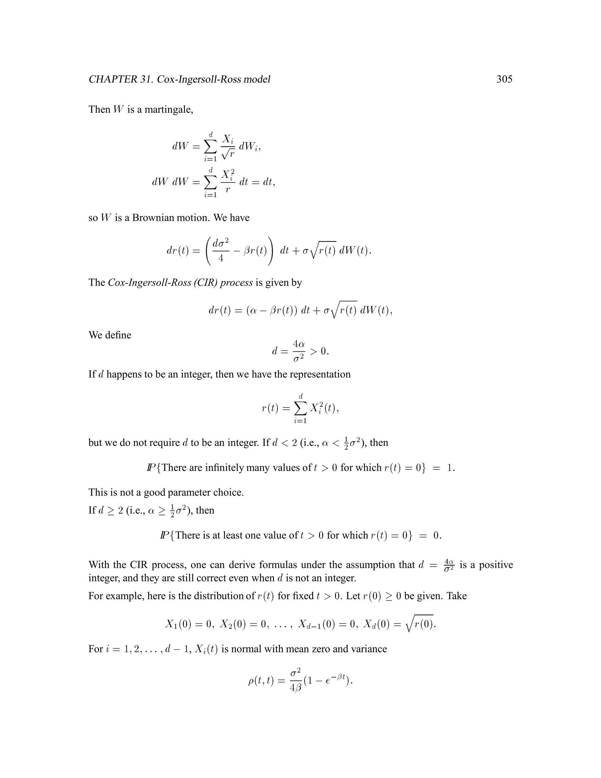 Chapter 13
Brownian Motion
13.1 Symmetric Random Walk
Toss a fair coin inﬁnitely many times. Deﬁne
Xj! =

1 if !j = H;
,1 if !j = T:
Set
M0 = 0
Mk =
kX
j=1
Xj; k  1:
13.2 The Law of Large Numbers
We will use the method of moment generating functions to derive the Law of Large Numbers:
Theorem 2.38 (Law of Large Numbers:)
1
kMk!0 almost surely, as k!1:
139
 