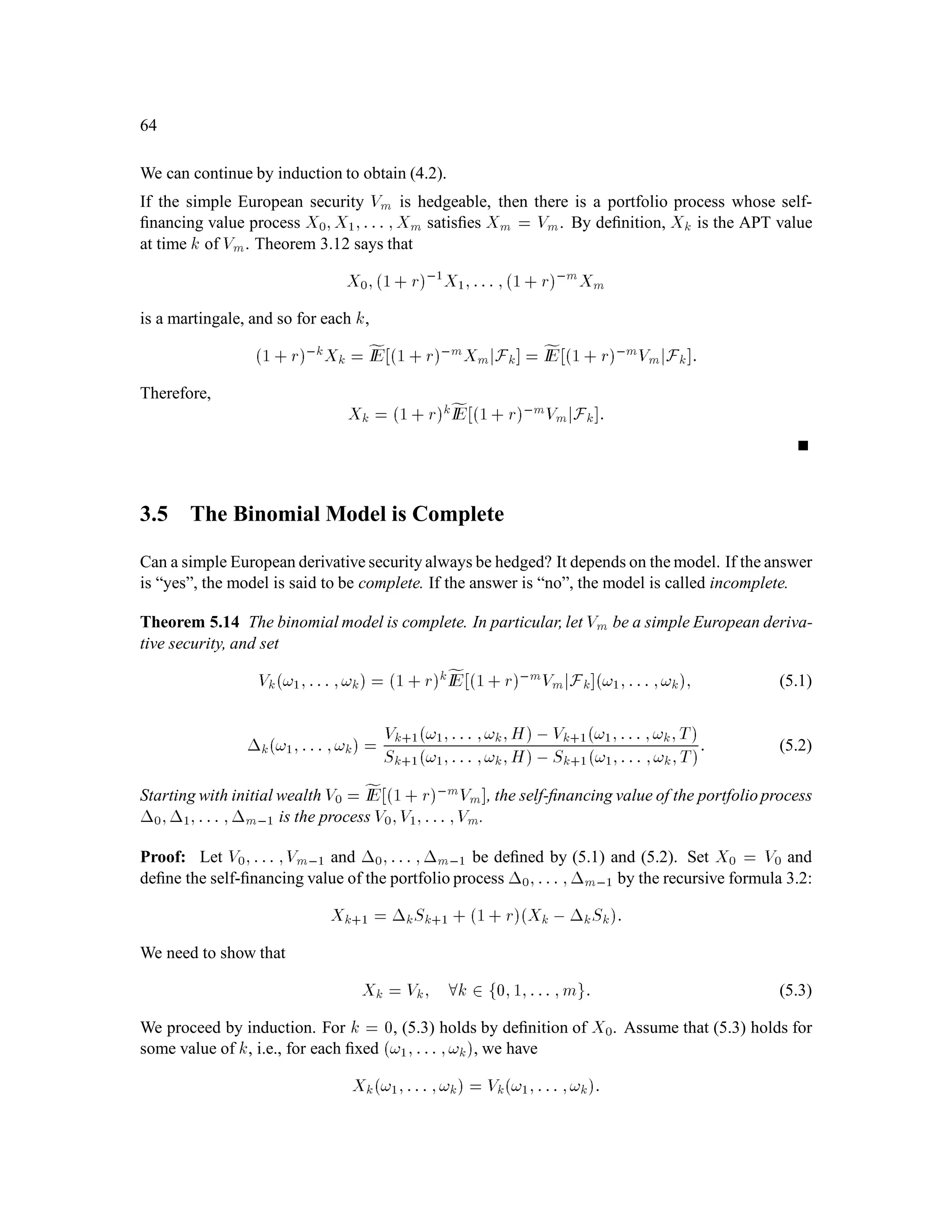 42
Example 1.14 illustrates the general principle that when the probability for a sequence of tosses is
deﬁned to be the product of the probabilities for the individual tosses of the sequence, then every
set depending on a particular toss will be independent of every set depending on a different toss.
We say that the different tosses are independent when we construct probabilities this way. It is also
possible to construct probabilities such that the different tosses are not independent, as shown by
the following example.
Example 1.15 Deﬁne IP for the individual elements of = fHH;HT;TH;TTgto be
IPfHHg = 1
9; IPfHTg = 2
9; IPfTHg = 1
3; IPfTTg = 1
3;
and for every set A  
