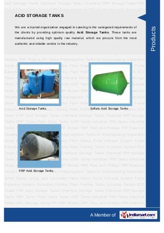 Shreya Polymers Private Limited, Ghaziabad, Acid Storage Tanks Slide 3