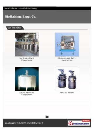 Shrikrishna Engg. Co., Nashik, Industrial Process Equipment