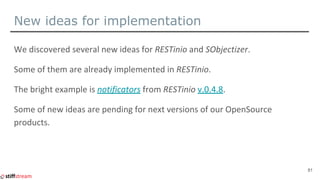 New ideas for implementation
81
 