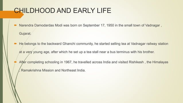 Shri narendra modi | PPT