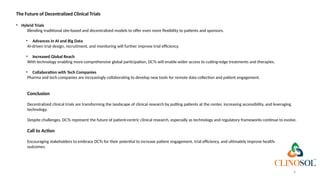 Decentralized Clinical Trials: The Future of Patient-Centric Research ...