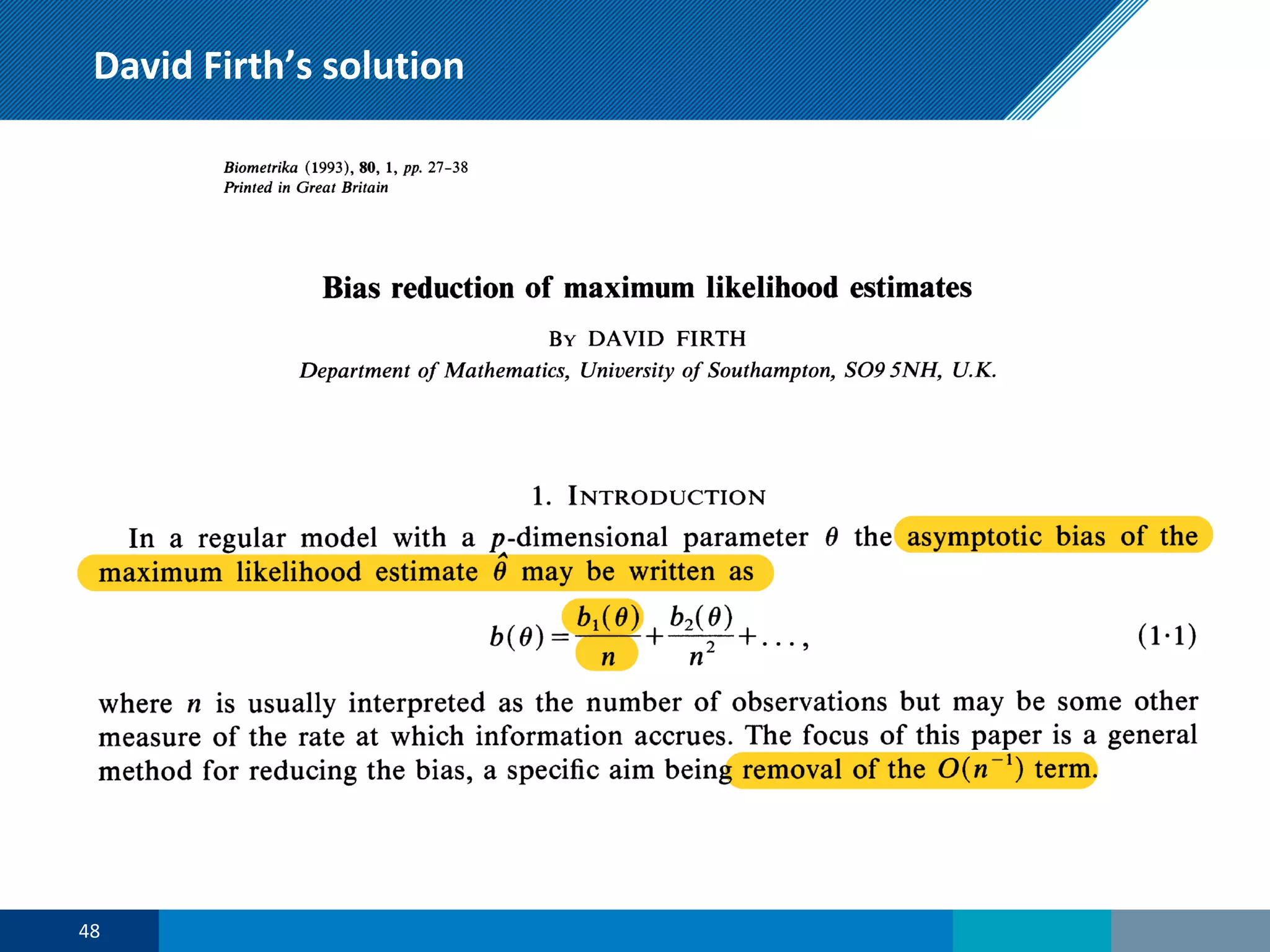 David Firth’s solution
48
 