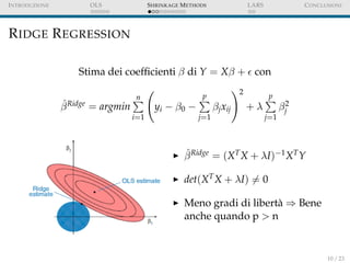 Ridge Method Shrinkage methods | PDF