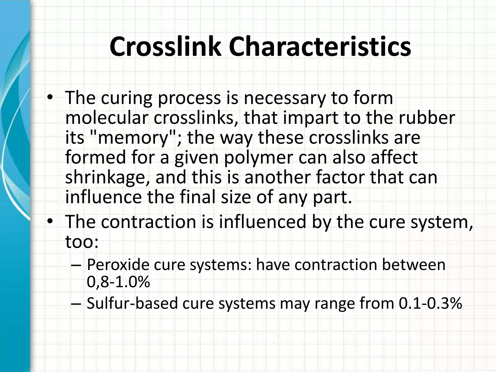 Shrinkage of rubber compounds | PPTX