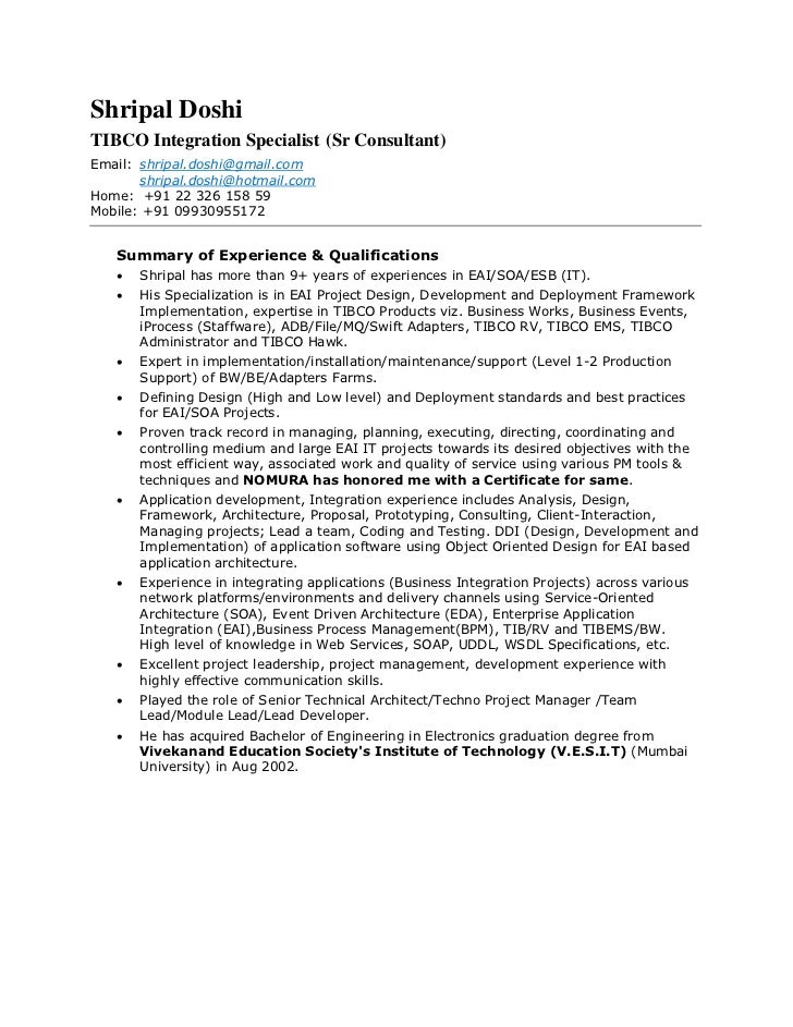 shripal doshi cv