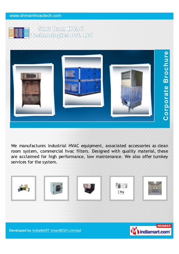 Shri Ram HVAC Technologies Pvt. Ltd., Chennai, HVAC Equipment