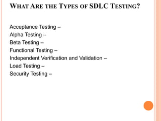 SDLC Models | PPTX