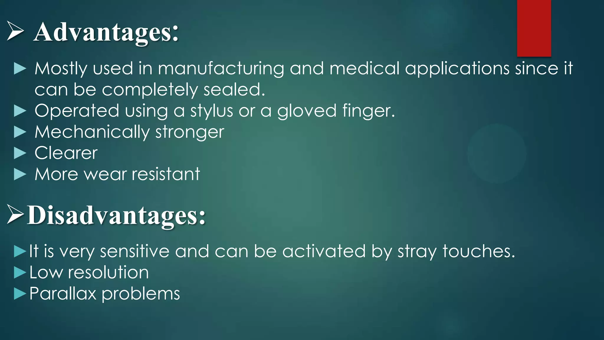 touch screen technology presentation | PPTX