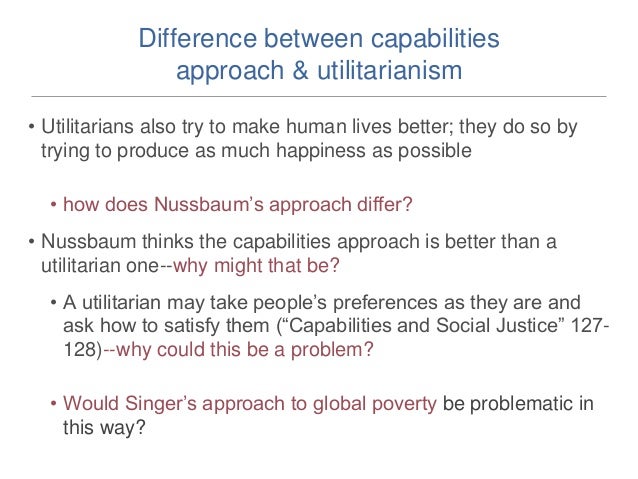 Summary Of Capability Approach By Martha Nussbaum