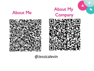 About My
About Me	

                Company	





              @Jessicalevin	
  
 