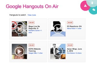 Google Hangouts On Air
 