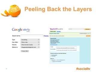 Peeling Back the Layers




32
                      #socialhr
 