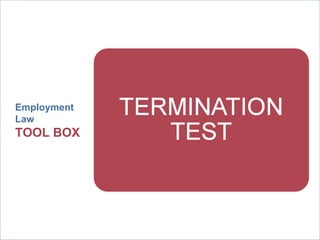Employment  Law  TOOL BOX 