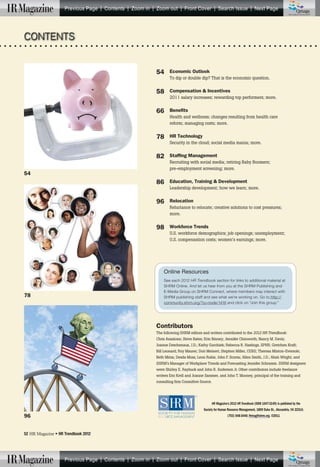 SHRM HR Trend Book (2012) | PDF