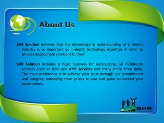 SHR Solutions KPO Services | PPTX