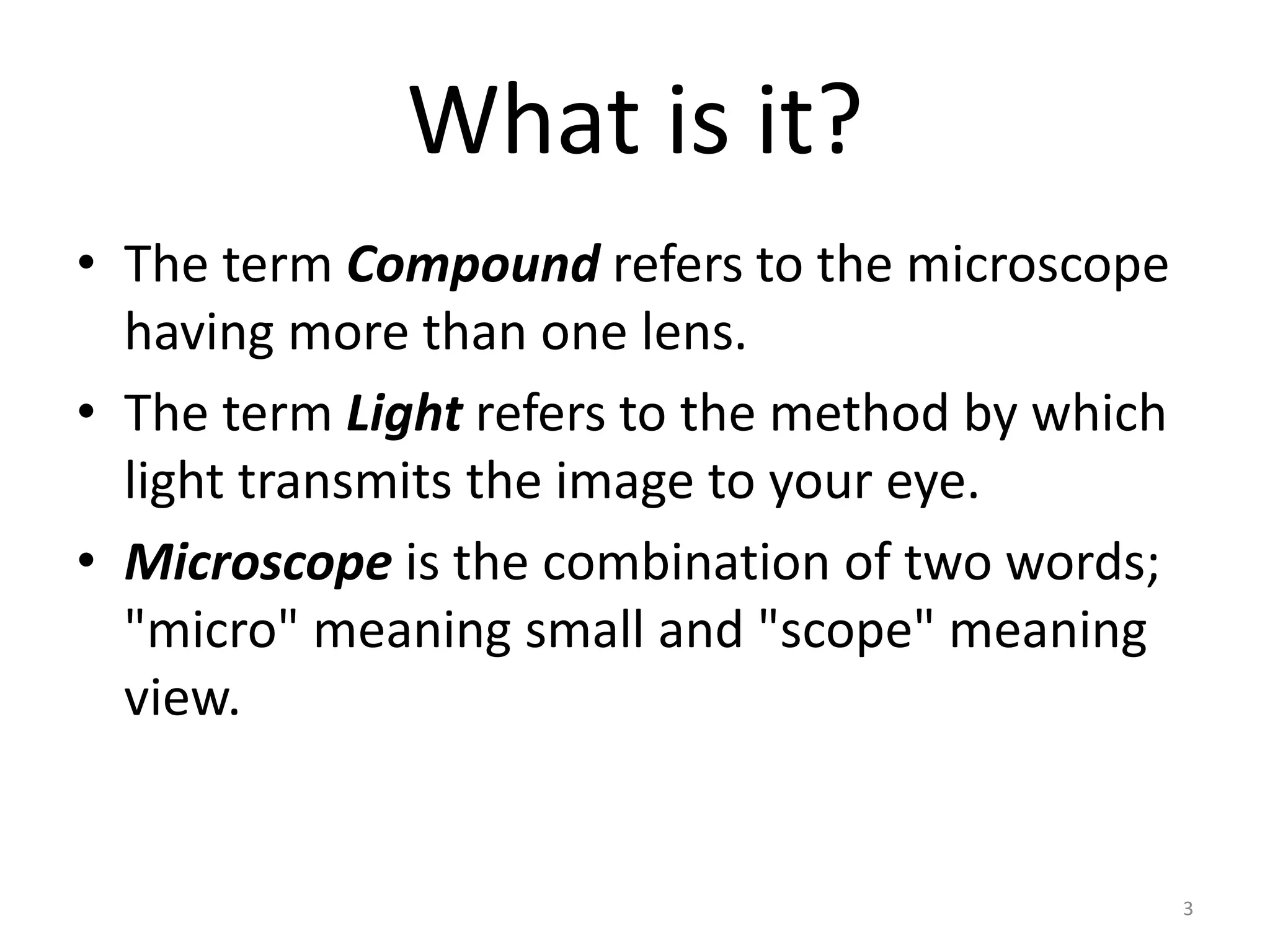 compound microscope (basic) | PPT