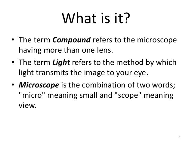 Compound Microscope Basic