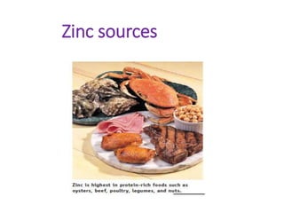 Zinc sources
 