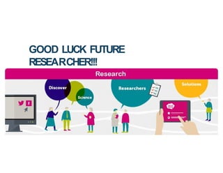 GOOD LUCK FUTURE
RESEARCHER!!!
 