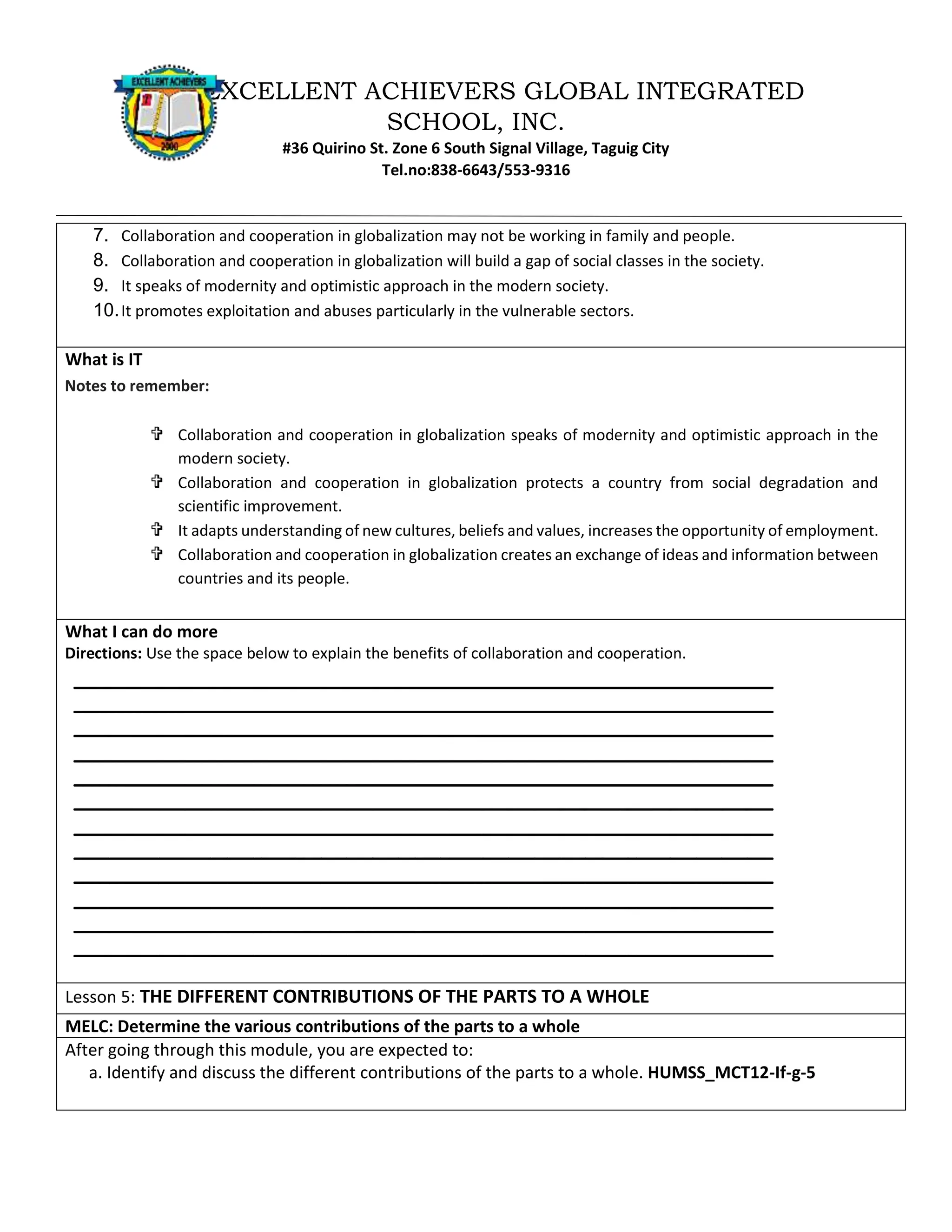 SECOND SEMESTER TOPIC COVERAGE SY 2023-2024 Trends, Networks, and ...