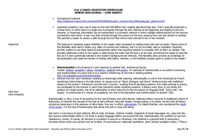 Shs Core Reading And Writing Cg