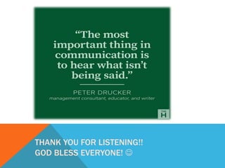 THANK YOU FOR LISTENING!!
GOD BLESS EVERYONE! 
 