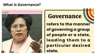 CONCEPT OF POLITICS GOVERNANCE AND GOVERNMENT | PPTX