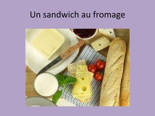 Un sandwich au saucisson
 