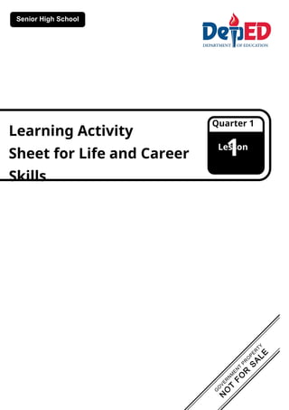 life and career skills grade 11 senior high school | DOCX