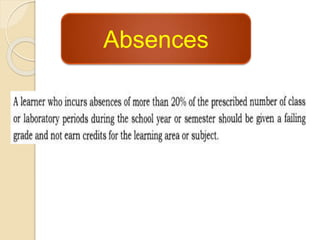 Absences
 