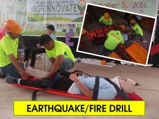 EARTHQUAKE/FIRE DRILL 37
 